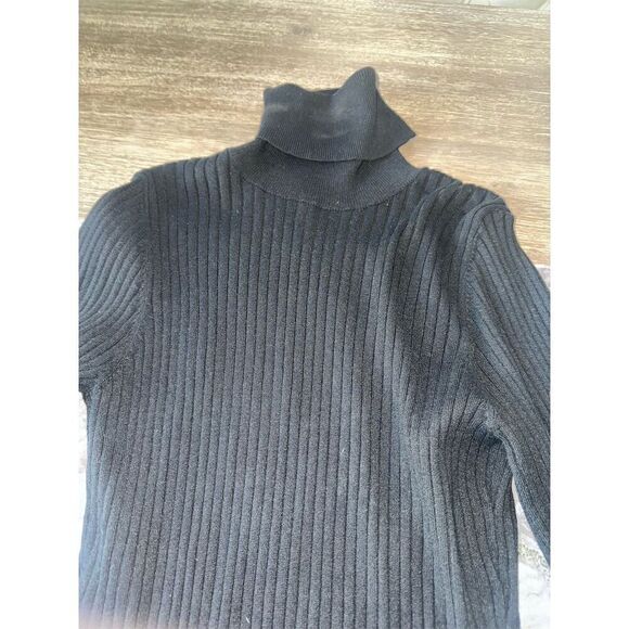 DODO‎ BAR OR Women's Black Ribbed Bodysuit Size 12 Rhinestone Back - Picture 6 of 13